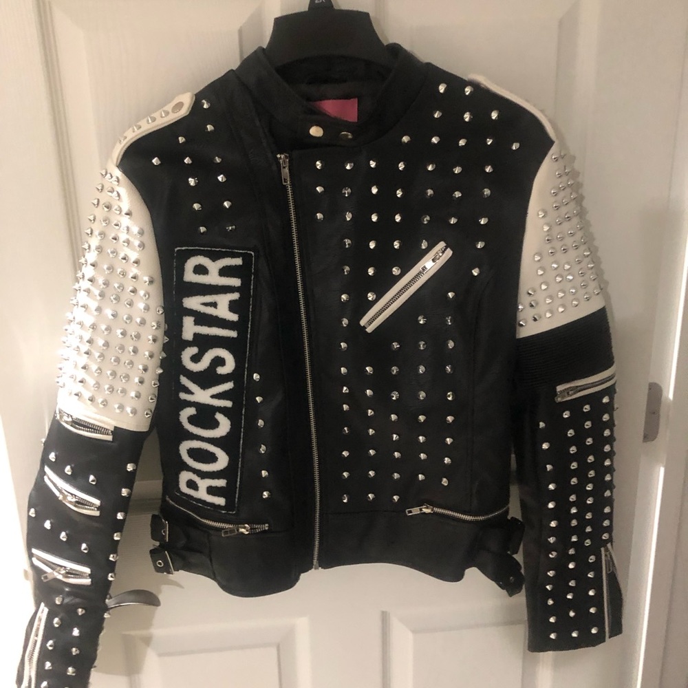 Studded moto jacket